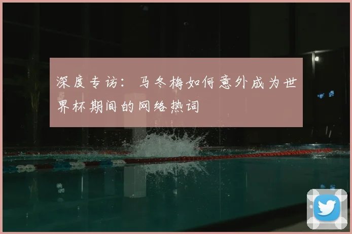 深度专访：马冬梅如何意外成为世界杯期间的网络热词